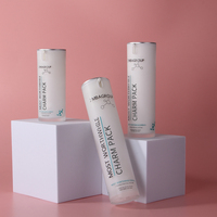 Flacon vide personnalisé de luxe en acrylique vide de 15ml 30ml 50ml de crème givrée cosmétique lotion sérum en plastique avec pompe sans air