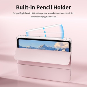 Nouveau design PC + TPU étui en silicone demi-<span class=keywords><strong>coque</strong></span> pour <span class=keywords><strong>iPad</strong></span> avec fente pour crayon Design ultra mince avec autocollant bricolage étui en cuir PU pour <span class=keywords><strong>iPad</strong></span> - Product Image 2