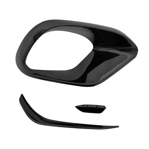 Kit d'aération de pare-chocs avant Mercedes-Benz CLA45 AMG, noir brillant ABS, modification aérodynamique 2020+ - Product Image 1