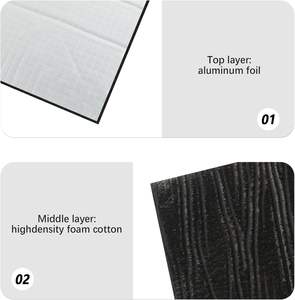 Mat de réduction du bruit automobile en mousse d'aluminium de 0,2 pouce, écologique, adhésif, garantie 3 ans pour les portes, le capot, le coffre, <span class=keywords><strong>insonorisation</strong></span> - Product Image 3