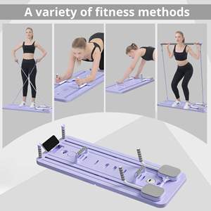 Tabla de Pilates Abdominal Multifuncional y Duradera, Plegable 2 en 1 para Ejercicios <span class=keywords><strong>Abdominales</strong></span> en Casa, Tabla con <span class=keywords><strong>Rodillo</strong></span> AB - Product Image 5