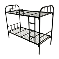 Lit superposé en métal robuste de l'usine chinoise Lit double pliable en fer pour adultes enfants École jumelle moderne Hôtel Appartement Entrepôt
