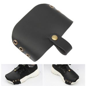 Motorcycle wear-resistant and non-slip shift cover, PU leather shift lever <b>pad</b>, gear shift shoe cover, riding shoe cover, - Product Image 3