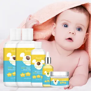 OEM ODM Private Label 2 in 1 Baby Shampoo Haar Körper wäsche Natürliche Pflanzen feuchtigkeit Baby wäsche und Shampoo