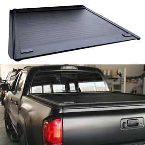 Anti-robo de aleación de aluminio de la tapa del obturador cubierta recoger camión retráctil cubierta tonneau para Toyota Tacoma 07-22 <span class=keywords><strong>Tundra</strong></span> 16-22 - Product Image 1