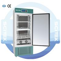 Incubateur à température et humidité constantes SCITEK 50/80/150/250/350/460L 0-65 ℃   Système de contrôle par micro-ordinateur en acier inoxydable
