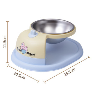 Suspended High Leg <b>Cat</b> Bowl Stainless Steel Single Bowl Dopamine Color Pet <b>Feeder</b> Stand Elevated Feeding For <b>Cats</b> Dogs - Product Image 5