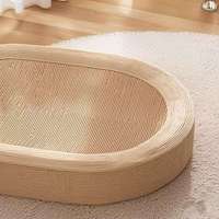 Griffoir pour chat de luxe en peluche, style canapé, double face, en carton, nouveau modèle 2025