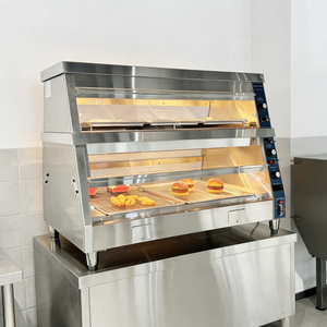 Équipement de restauration commerciale chauffe-aliments présentoir verre chauffage électrique vitrine aliments chauds poulet frit - Product Image 2