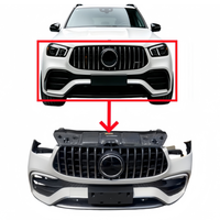 Kit Bumper Depan AMG Sport Bekas Berkualitas Tinggi untuk Mercedes-Benz GLE W167/GLE63 Termasuk Rakitan Kipas Tangki Air Radiator