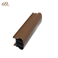 Système de balustrade en aluminium 6063 anodisé à finition grain de bois, sur mesure, avec services de pliage et de découpe, vente en gros
