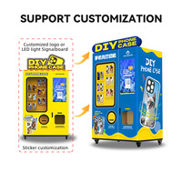 Mesin Pencetak Casing HP Otomatis Laris Manis, Peralatan Vending Otomatis, Mesin Vending Casing HP Kustom DIY