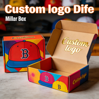 Boîte à casquettes de baseball en papier, emballage écologique, emballage personnalisé abordable, boîte à casquettes de baseball avec personnalisation