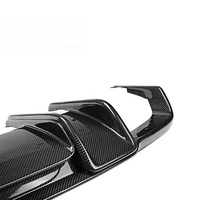 Pour mercedes-benz CLS W218 C218 2011-2017 R style fibre de carbone lèvre arrière diffuseur arrière lèvre de pare-chocs