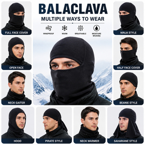 Pasamontañas táctico cortavientos de invierno para esquí, ciclismo, motociclismo, correr, senderismo, cubrecuello, máscara facial - Product Image 6