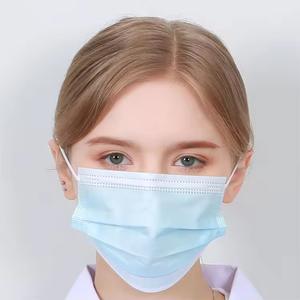 Masker bedah masker wajah sekali pakai Non-Woven Earloop biru berkualitas tinggi untuk masker grosir - Product Image 4