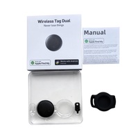 Traceur intelligent double système compatible avec Apple Find My et Android Google Find Hub, étui magnétique, localisateur étanche pour animaux de compagnie et clés