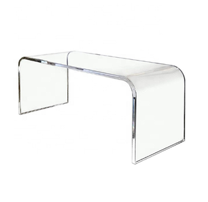 โต๊ะกาแฟอะคริลิกใสปรับแต่งสีและขนาดได้ โต๊ะอะคริลิกทรงตัวยู - Product Image 1