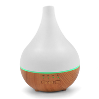 Humidificateur ultrasonique écologique à LED multicolores alimenté par USB, diffuseur d'arômes, capacité >200 ml, léger, portable, en plastique, pour la maison