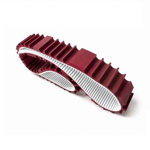 Nb Polyurethane Rubber Timing Belt OEM Customizable Thickened Red Semi-circular Groove Anti-slip Wear-resistant 1 Year Warranty - Product Image 2