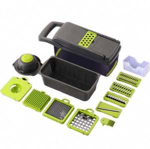 <b>Kitchen</b> <b>Gadget</b> Plastic Eco-Friendly Multi Manual Vegetable Cutter Onion Chopper Dicer - Product Image 1