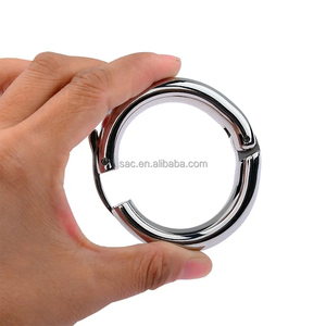 SacKnove venta al por mayor ajustable adulto plata fimosis escroto antideslizante prepucio pene juguetes sexuales anillos de pene de acero inoxidable para hombres - Product Image 2
