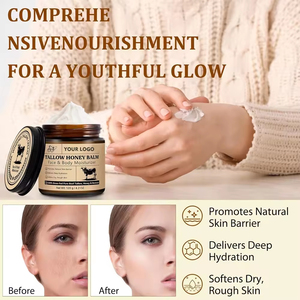 <span class=keywords><strong>Crème</strong></span> fouettée au suif 120g Marque Blanche Hydratant <span class=keywords><strong>Visage</strong></span> et Corps Sans Parfum Miel Biologique Cire d'Abeille Baume au Suif de Bœuf Nourri à l'Herbe - Product Image 6