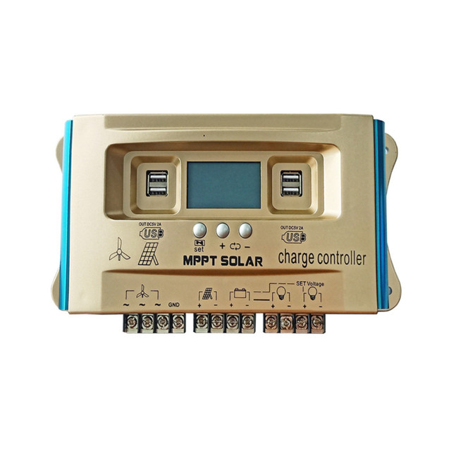30A 12v24v36v48v60v Wind Solar Complementary Solar Controller Wind Power Charging Controller