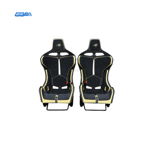 Asiento de coche de fibra de carbono seca con logotipo bordado en acero y cuero Alcantara Napa para McLaren 570 - Product Image 2
