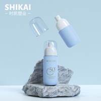 SHIKAI LOGO de capacité personnalisée 50ml 80ml vide cosmétique en plastique Toner crème pour le visage crème solaire bouteilles de pulvérisation de brume fine pour les soins de la peau