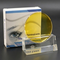 Verres Thinkey : Vision Nocturne Améliorée, Anti-Éblouissement, Anti-Lumière Bleue, Verres Unifocaux en Résine avec Traitement HMC pour des Routes Plus Sûres
