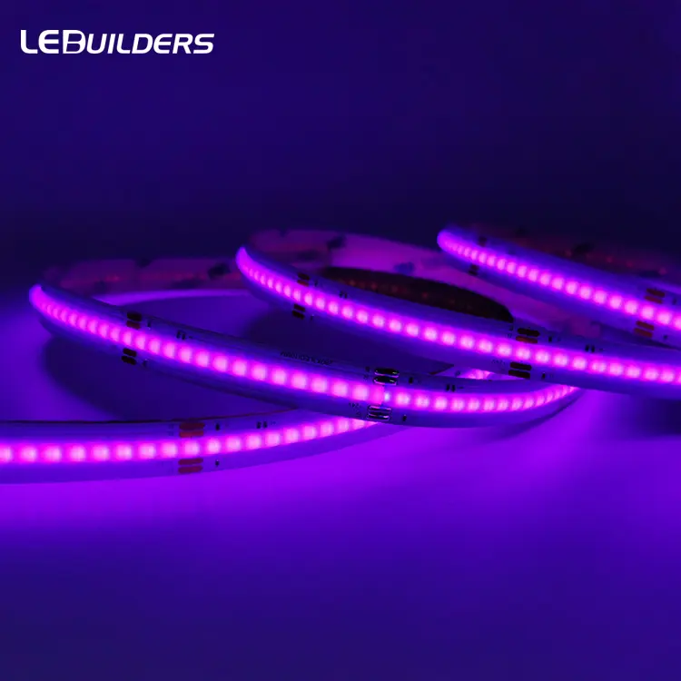 Tira de luces LED COB regulables para sala de estar y dormitorio, iluminación lineal sin puntos, DC24V, 2021 LED RGB, novedad de 840