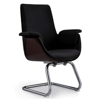 Chaise de conférence exécutive moderne ergonomique tendance, chaise de bureau confortable, roulettes, haute qualité, robuste, hauteur réglable