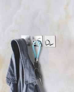 Ganci da parete alla moda ganci autoadesivi in acciaio inossidabile organizzazione della parete per la cucina - Product Image 3