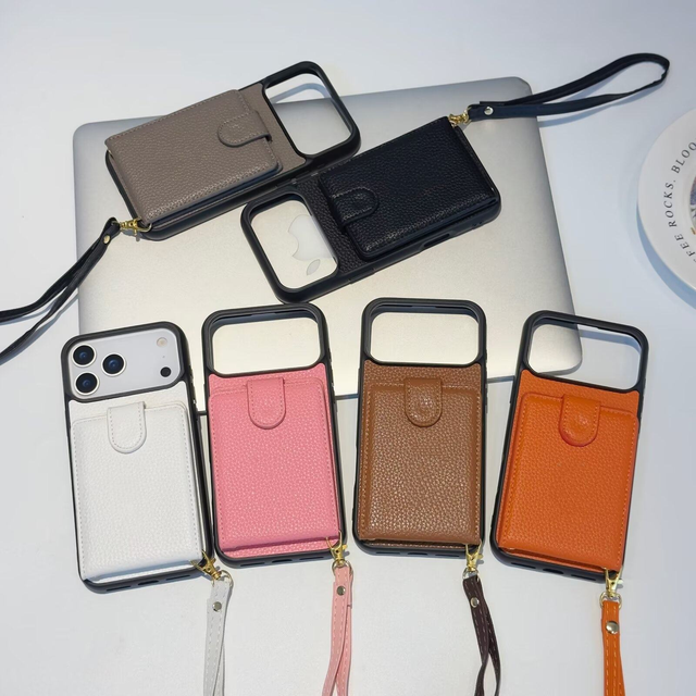Luxury PU Leather Flip Phone Case with Card Slot, New Protective Cover for iPhone 17 / 12 Pro Max