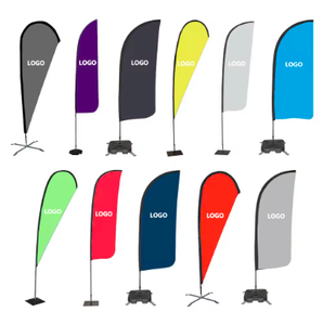 Quảng cáo ngoài trời biểu ngữ đứng tùy chỉnh in logo Polyester cực cờ, biểu ngữ & Hiển thị phụ kiện - Product Image 1
