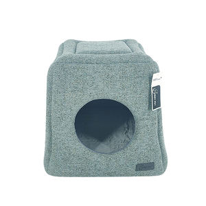 Cueva de gato de espuma plegable de moda para el hogar, cómodo <span class=keywords><strong>nido</strong></span> de gato con patrón sólido, Camas De Caverna Para Gatos - Product Image 2