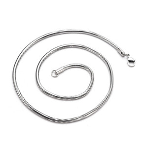 0.9mm, 1.2mm, 1.5mm, 2mm, 3mm, <span class=keywords><strong>4mm</strong></span> <span class=keywords><strong>20</strong></span> 인치 라운드 메쉬 스네이크 로프 체인 골드 블랙 로즈 골드 컬러 목걸이 쥬얼리 - Product Image 3