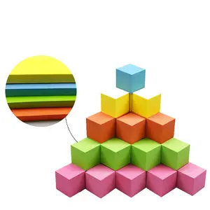 2024 Factory hot sale eco-friendly Wholesale Multicolor Children Christmas gift DIY Toys Foam Blocks Safety eva foam cube 50mm