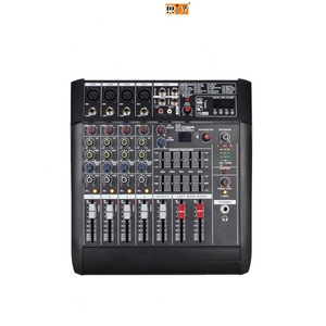 PMX402D + 2EQ + 99DSP Système de sonorisation professionnel Mélangeur de puissance audio 250W avec <span class=keywords><strong>2</strong></span> égaliseurs et 99 effets DSP - Product Image 1