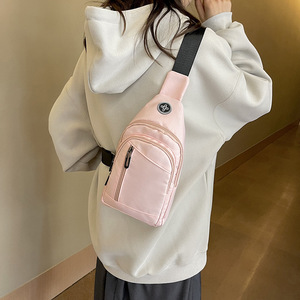 Wholesale Custom logo Waterproof Single <b>Shoulder</b> <b>Bag</b> Nylon Utility Bottle Holder Portable Crossbody Chest <b>Bag</b> for <b>Men</b> - Product Image 6