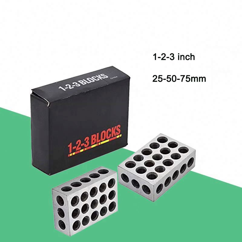 Industriële precisie blokken 25-50-75mm voor frezen en klemmen met 23 gaten Industriële precisie blokken 25-50-75mm voor frezen en klemmen met 23 gaten