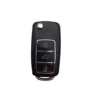 Clé Intelligente Universelle de Voiture, Télécommande à Longue Portée en Plastique et Métal, 315 MHz 433 MHz, Lame Escamotable, Ligne Noire, Haute Sensibilité