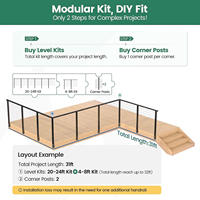 Système de garde-corps en câble en acier inoxydable noir moderne, sur mesure, avec kit complet de câbles tendus pour la sécurité des terrasses et balcons