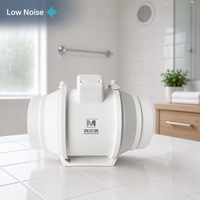 Ventilateur extracteur silencieux et étanche à haut débit d'air pour conduite, OEM/ODM
