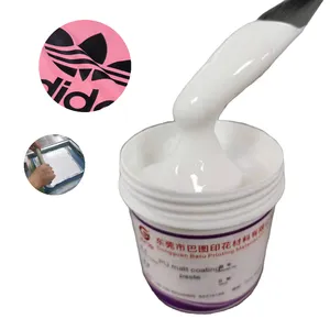 Super soft and smooth matt coating paste for t shirt rubber paste screen printing