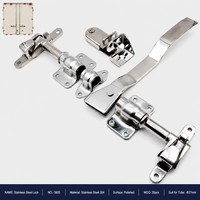 Ensemble de verrouillage de barre de caméra toutes saisons en acier inoxydable SUS304 pour porte arrière de remorque frigorifique, épaissi et résistant à l'usure, OEM ODM