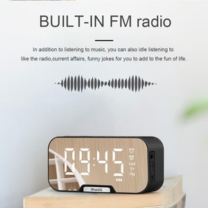 2025 All New Q5 Clock Wireless Speaker High Definition Mirror Portable Waterproof Smart Mini Speaker - Product Image 4
