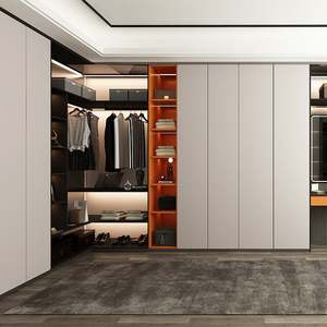 Armoire à portes coulissantes moderne, durable, facile à assembler, meubles de chambre à coucher pour un usage domestique avec des fonctionnalités de bricolage, design gain de place - Product Image 1