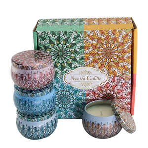Luxury Fragrance <strong>Round</strong> Metal Tin Box White Scented <strong>Candles</strong> Private Label Gift Box Jar - Product Image 5